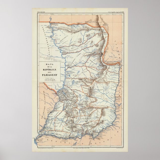 Paraguay Poster (Vorne)