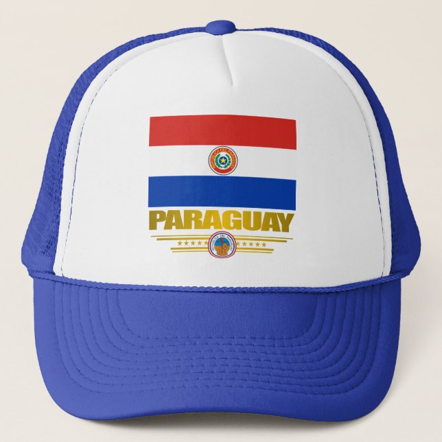 Paraguay Pride Truckerkappe (Vorderseite)