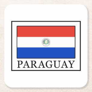 Paraguay Rechteckiger Pappuntersetzer