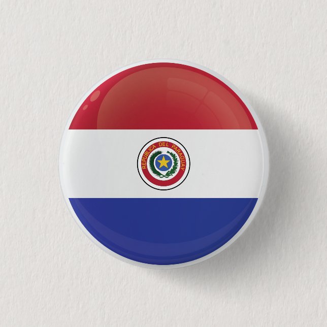 Paraguay Round Icon Flag Button (Vorderseite)