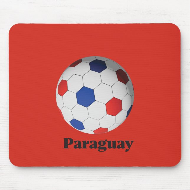 Paraguay Soccer Mousepad (Vorne)