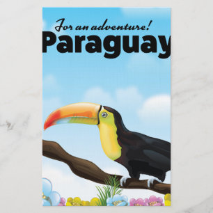 Paraguay Toucan Reiseplakat Briefpapier