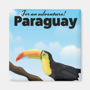 Paraguay Toucan Reiseplakat Magnet