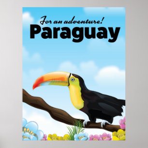 Paraguay-Tukan-Reiseposter Poster