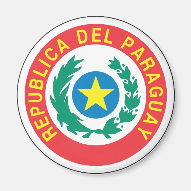 Paraguay-Wappen Magnet (Vorne)