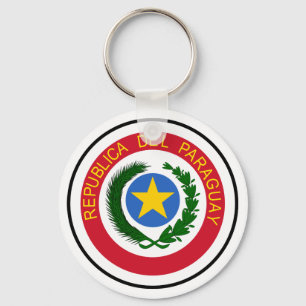 Paraguay-Wappen Schlüsselanhänger