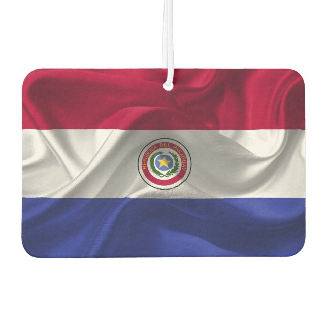 Paraguayische Flagge Autolufterfrischer (Vorderseite)