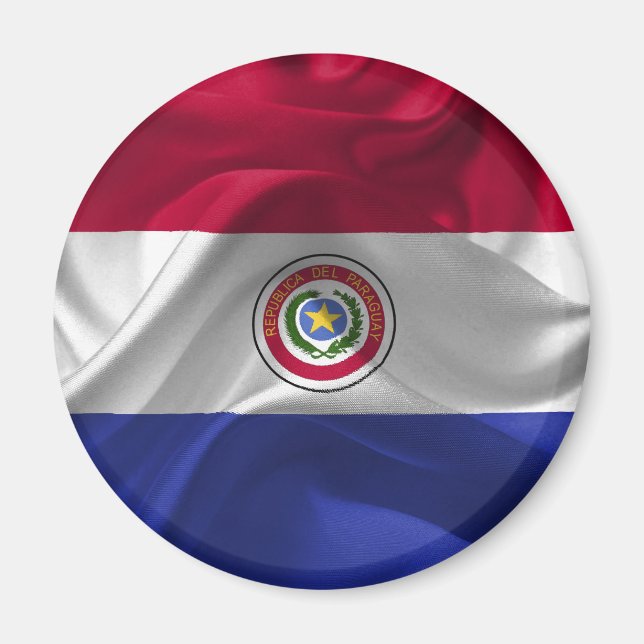 Paraguayische Flagge Magnet (Vorne)