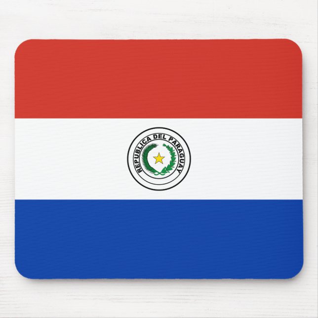 Paraguayische Flagge Mousepad (Vorne)