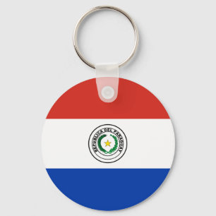 Paraguayische Flagge Schlüsselanhänger