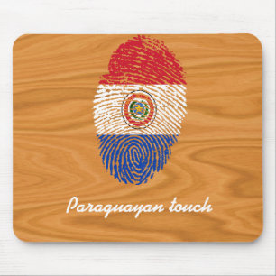 Paraguayische Touchfingerabdruckflagge Mousepad