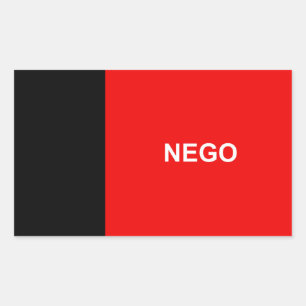 Paraiba-Flagge Brasilien Region Symbol Provinz Neg Rechteckiger Aufkleber