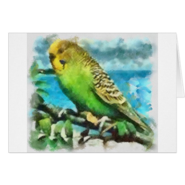 Parakeet auf der Insel (Vorderseite (Horizontal))