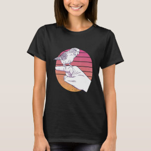 Parakeet Budgie Bird Vintag Budgerigar Paprot F T-Shirt