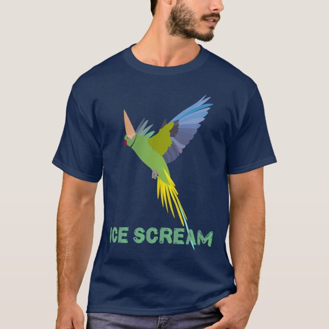 Parakeet "Ice scream" T-Shirt (Vorderseite)