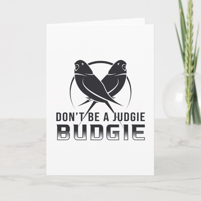 Parakeet Lover Judgie Budgie Budgerigar Haustiere  Karte (Vorderseite)