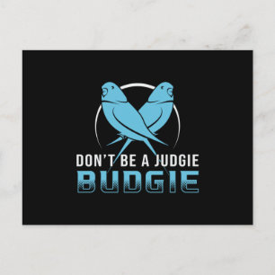 Parakeet Lover Judgie Budgie Budgerigar Pet Bird Postkarte