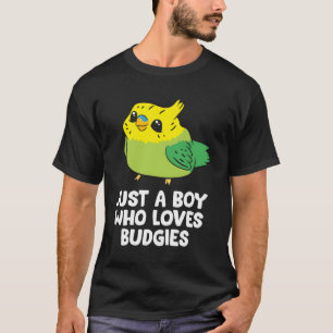 Parakeet Pet Son Just A Boy, der Budgien Liebe T-Shirt