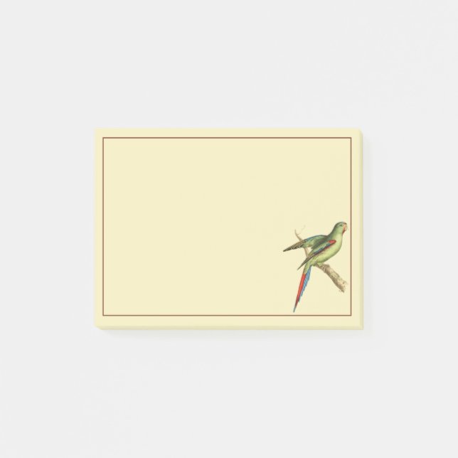 Parakeet Post-it Klebezettel (Vorderseite)