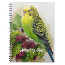 Parakeet- und Mulberries-Notebook