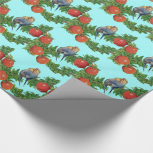 Parakete in Liebe Geschenkpapier