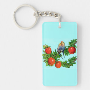Parakete in Liebe Schlüsselanhänger