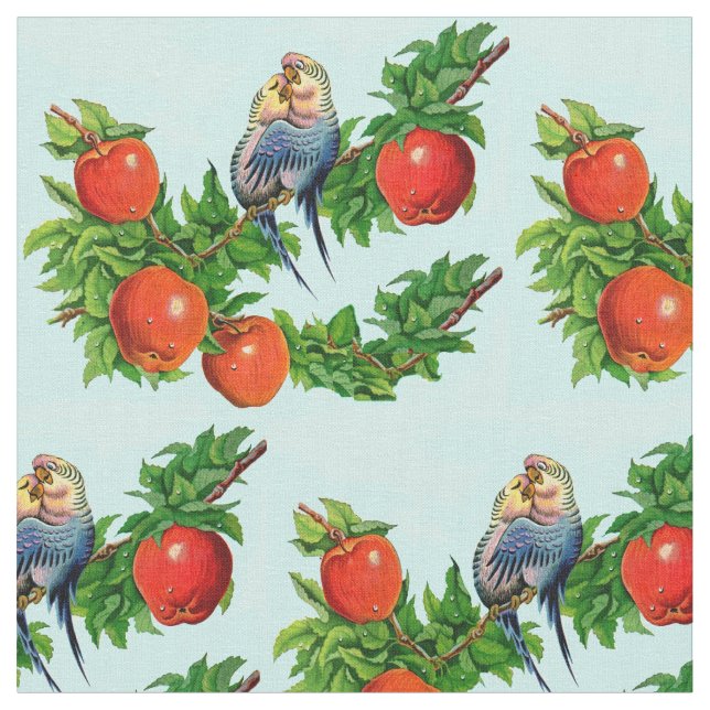 Parakete in Liebe Stoff (Nahaufnahme)