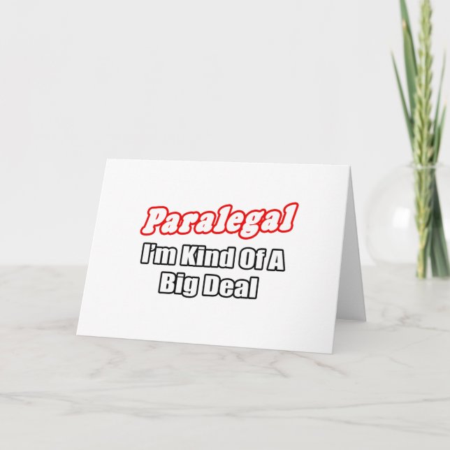 Paralegal... Big Deal Karte (Vorderseite)