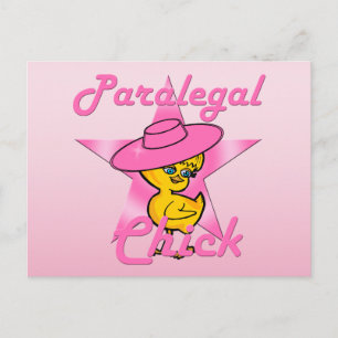 Paralegal Chick #8 Postkarte