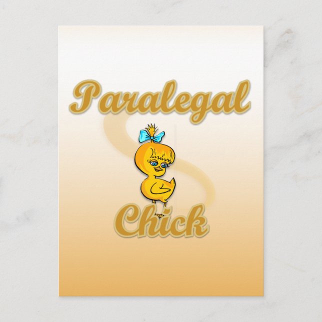 Paralegal Chick Postkarte (Vorderseite)