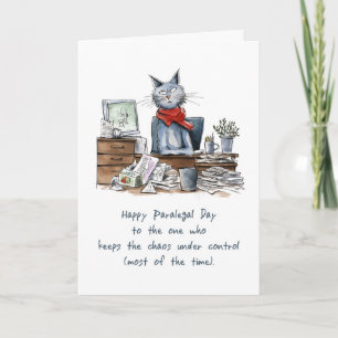 Paralegal Day von Group Funny Woman Cat an der Rez Karte