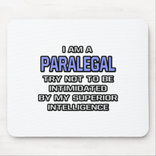 Paralegal Joke ... Überlegene Intelligenz Mousepad