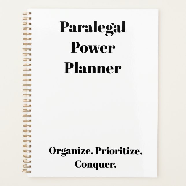Paralegal-Planer Planer (Vorderseite)