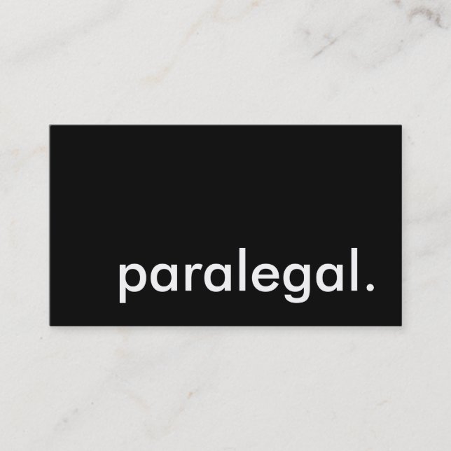 paralegal. visitenkarte (Vorderseite)