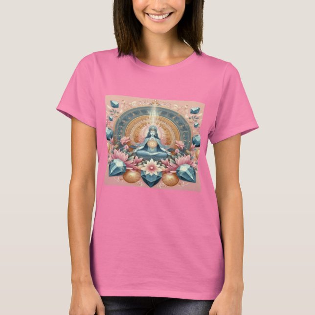 PARALLEL REALMS CRYSTAL UND GODESS T SHIRT (Vorderseite)