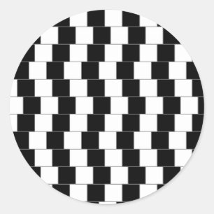 Parallele Linien Runder Aufkleber