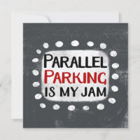 Paralleles Parken ist meine Jam Grußkarte