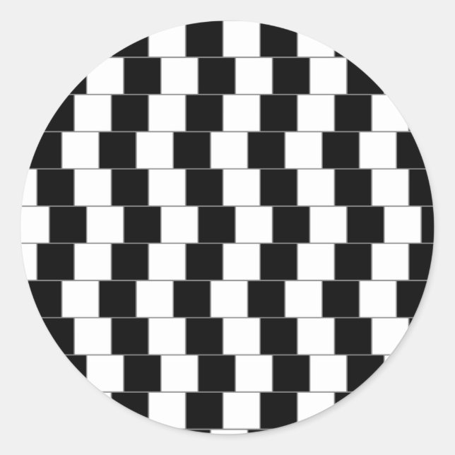 Parallellinien Runder Aufkleber (Vorderseite)