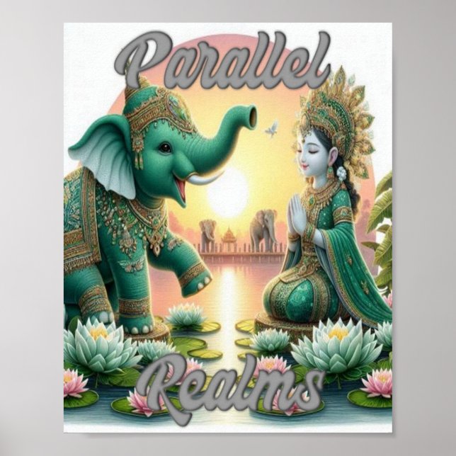 Parallelrealms-Poster Poster (Vorne)