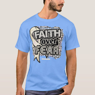 Paralyse Awareness Ribbon Glaube über Angst Leopar T-Shirt