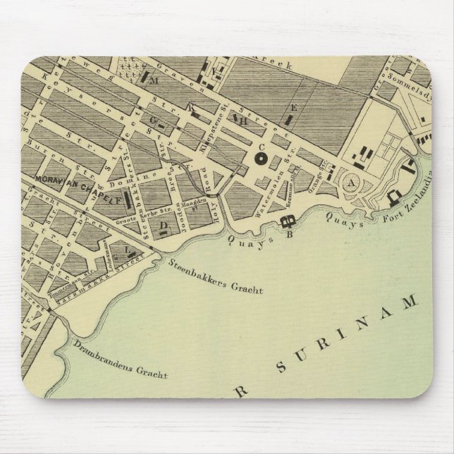 Paramaribo Surinam Mousepad (Vorne)
