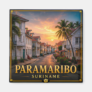 Paramaribo Surinam Südamerikanisches Erbe  Magnet