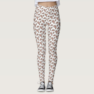 Paramecia Paisley Biology Science White Leggings