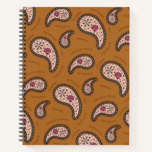 Paramecia Paisley individuell anpassbare Biologie Notizbuch
