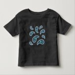 Paramecia Paisley Protozoan Biology Science Dark Kleinkind T-shirt<br><div class="desc">Dieser Nerdpaisley besteht aus Paramecia komplett mit Cilien und charakteristischen Organellen. Paramecia und Zilien im Königreich Protista und waren wahrscheinlich die Kreaturen, die von Anton Leeuwenhoek als "Tiere" beschrieben wurden. Dieses Shirt ist das perfekte Geschenk für diejenigen, die Biologie oder skurrile Liebe haben.</div>