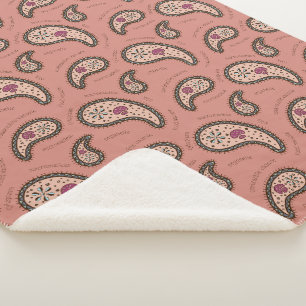 Paramecien Paisley Biologie Wissenschaft Mauve Sherpadecke