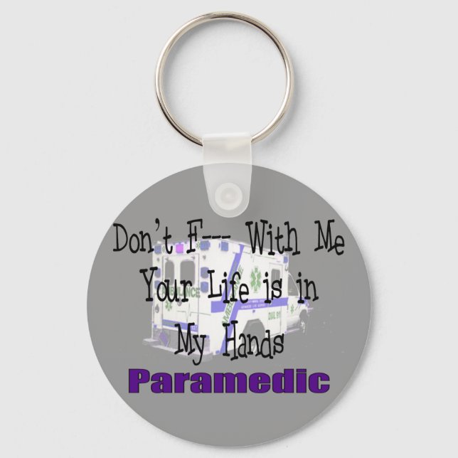 Paramedic "Don't F— With me" Schlüsselanhänger (Vorderseite)
