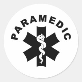 Paramedic EMS Rescue Logo Runder Aufkleber