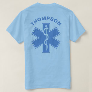 Paramedic EMT EMS - benutzerdefinierte Farbe T-Shirt