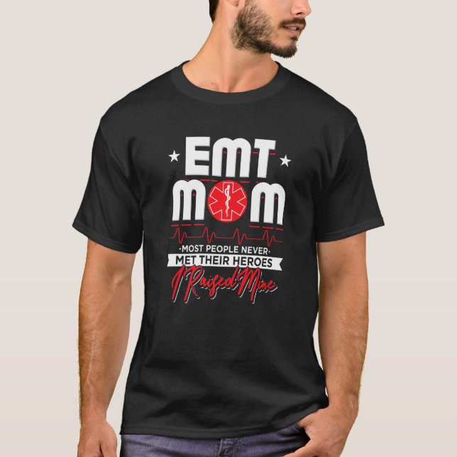 Paramedic Emt Mama T-Shirt (Vorderseite)